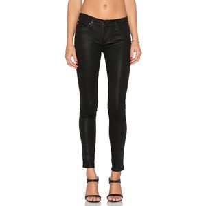 Hudson Krista Super Skinny Jeans Noir Coated